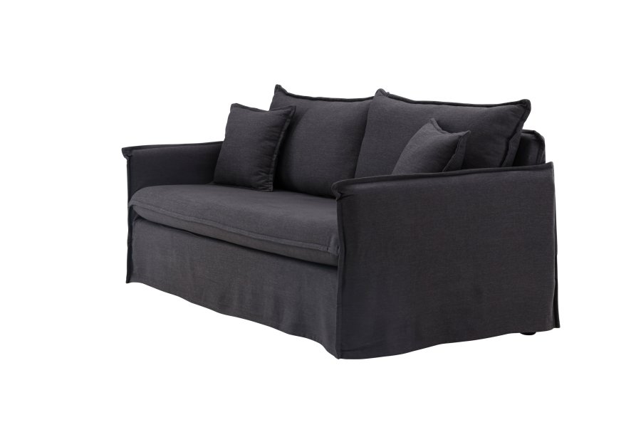 VENTURE DESIGN Nova 3 pers. sofa - sort stof og plastik