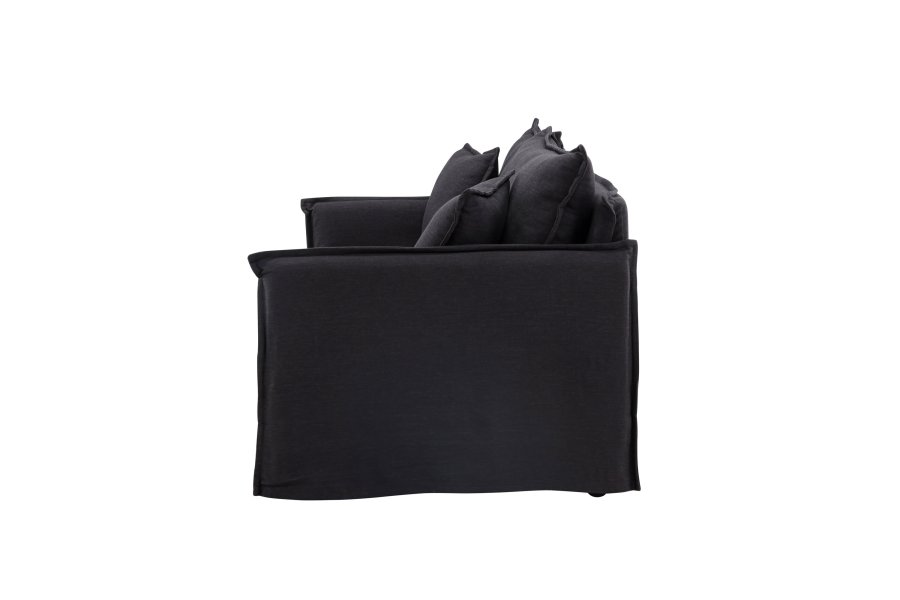 VENTURE DESIGN Nova 3 pers. sofa - sort stof og plastik