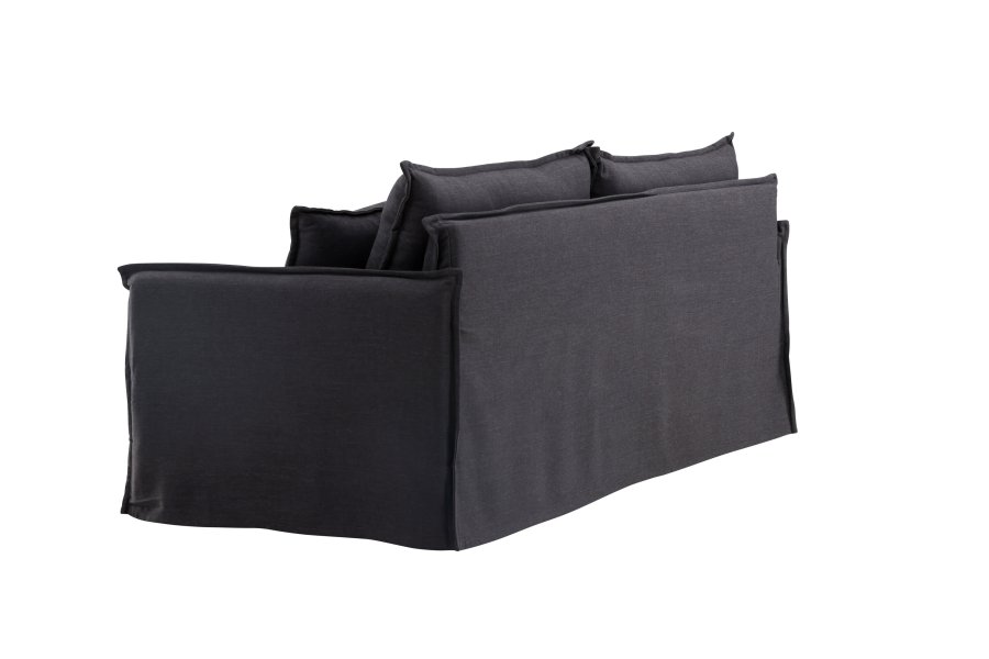 VENTURE DESIGN Nova 3 pers. sofa - sort stof og plastik