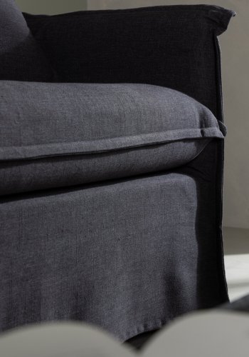 VENTURE DESIGN Nova 3 pers. sofa - sort stof og plastik