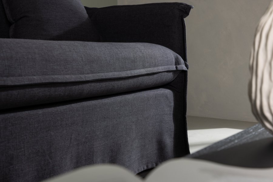 VENTURE DESIGN Nova 3 pers. sofa - sort stof og plastik