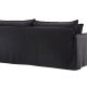 VENTURE DESIGN Nova 3 pers. sofa - sort stof og plastik