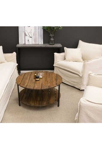 VENTURE DESIGN Nova 3 pers. sofa - beige stof og plastik