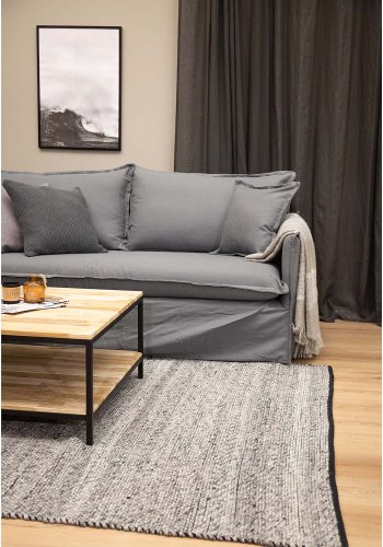 VENTURE DESIGN Ganga gulvtppe - gr uld og bomuld (170x240)