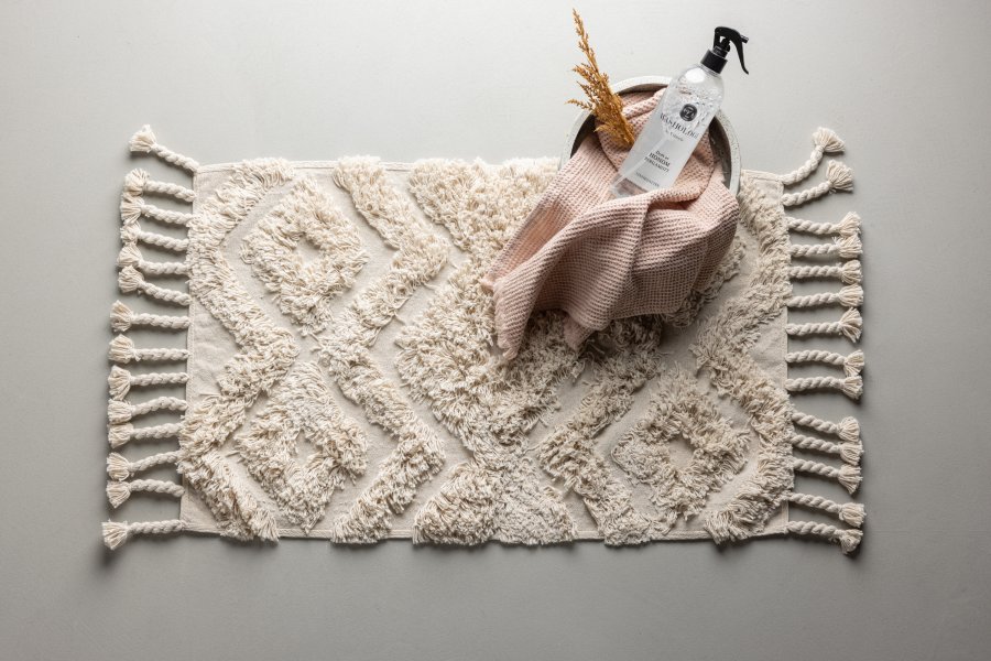 VENTURE DESIGN Hilma bademtte, rektangulr - offwhite bomuld (50x80)