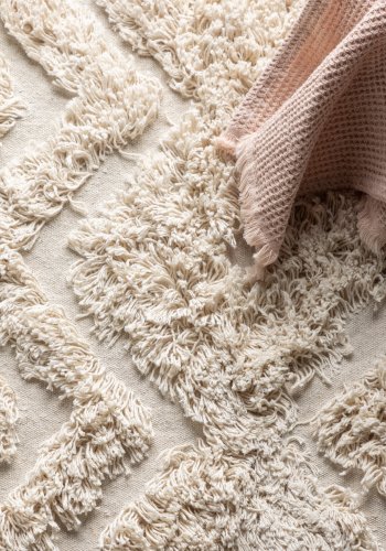 VENTURE DESIGN Hilma bademtte, rektangulr - offwhite bomuld (50x80)