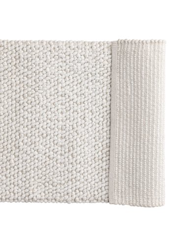 VENTURE DESIGN Wilmer bademtte, rektangulr - hvid polyester/bomuld (50x80)