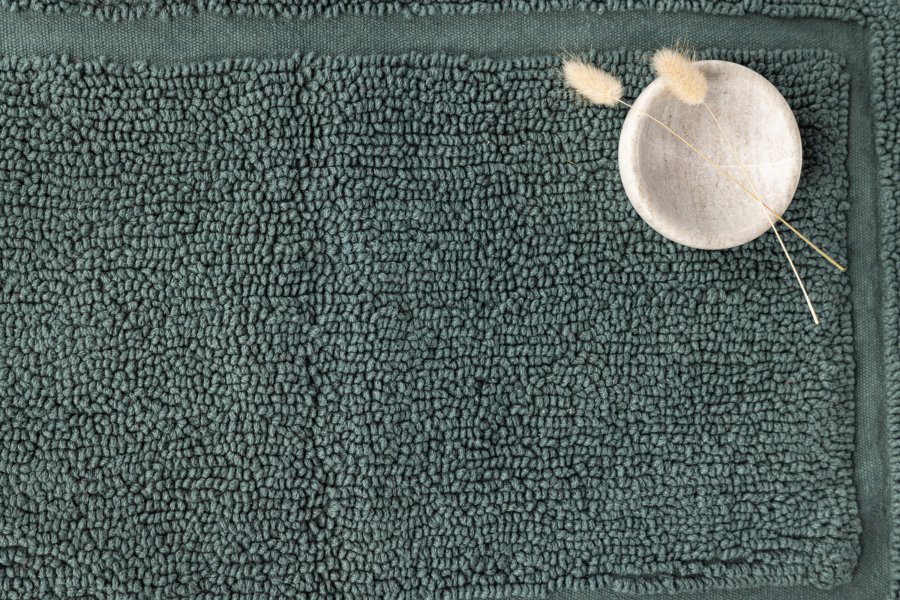 VENTURE DESIGN William frotté bademtte, rektangulr - grn bomuld (50x80)