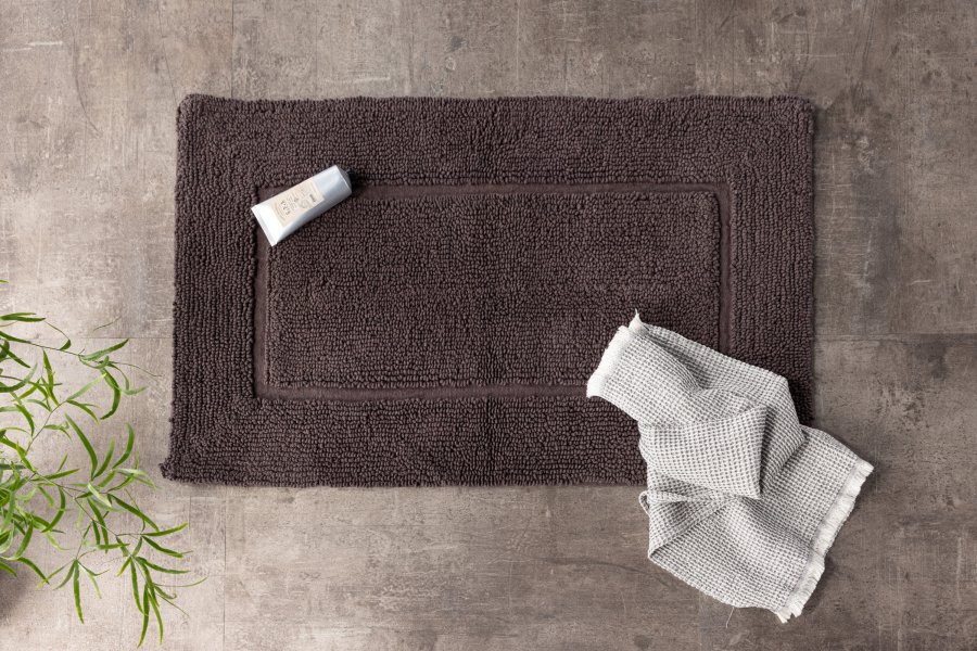 VENTURE DESIGN William frotté bademtte, rektangulr - gr bomuld (80x50)