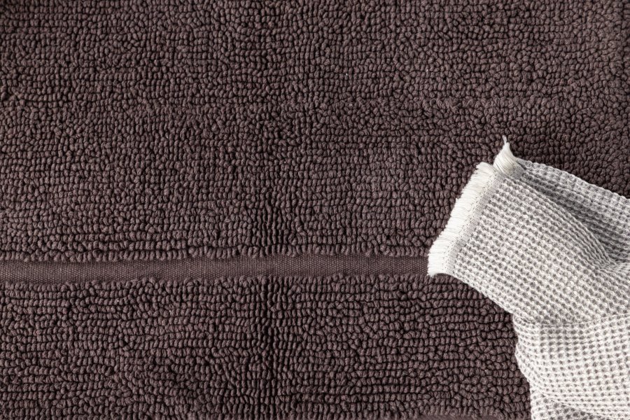 VENTURE DESIGN William frotté bademtte, rektangulr - gr bomuld (80x50)