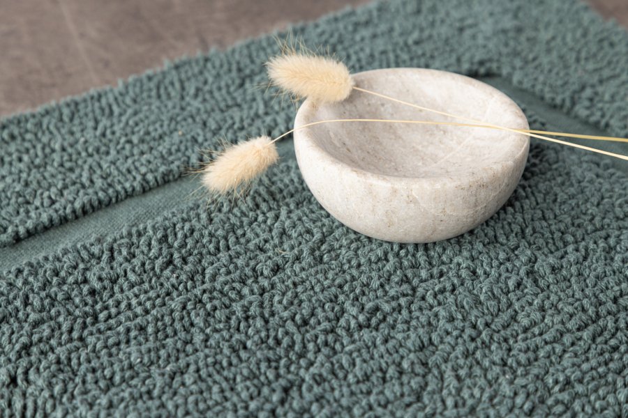 VENTURE DESIGN William frotté bademtte, rektangulr - grn bomuld (60x90)