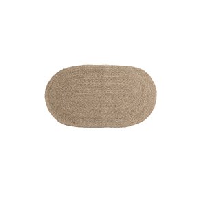 VENTURE DESIGN Oliver gulvtppe, oval - natur jute (50x90)