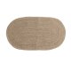 VENTURE DESIGN Oliver gulvtppe, oval - natur jute (50x90)