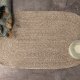 VENTURE DESIGN Oliver gulvtppe, oval - natur jute (50x90)