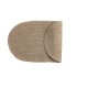 VENTURE DESIGN Oliver gulvtppe, oval - natur jute (50x90)