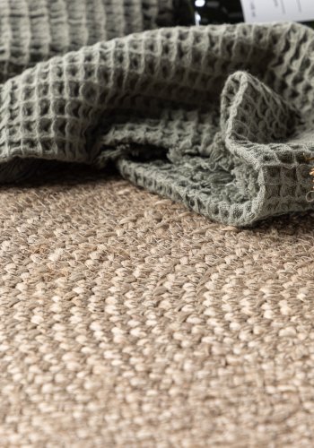 VENTURE DESIGN Oliver gulvtppe, oval - natur jute (50x90)