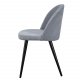 VENTURE DESIGN Velvet spisebordsstol, m. armln - gr velour og metal