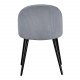 VENTURE DESIGN Velvet spisebordsstol, m. armln - gr velour og metal