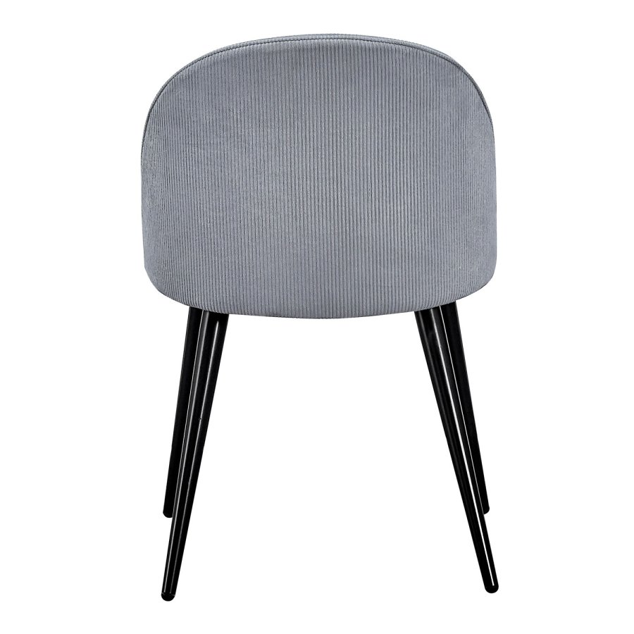 VENTURE DESIGN Velvet spisebordsstol, m. armln - gr velour og metal