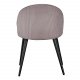 VENTURE DESIGN Velvet spisebordsstol, m. armln - gammelrosa velour og metal