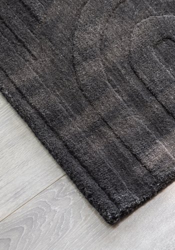 VENTURE DESIGN Nora bademtte, rektangulr - mrkegr uld (50x80)