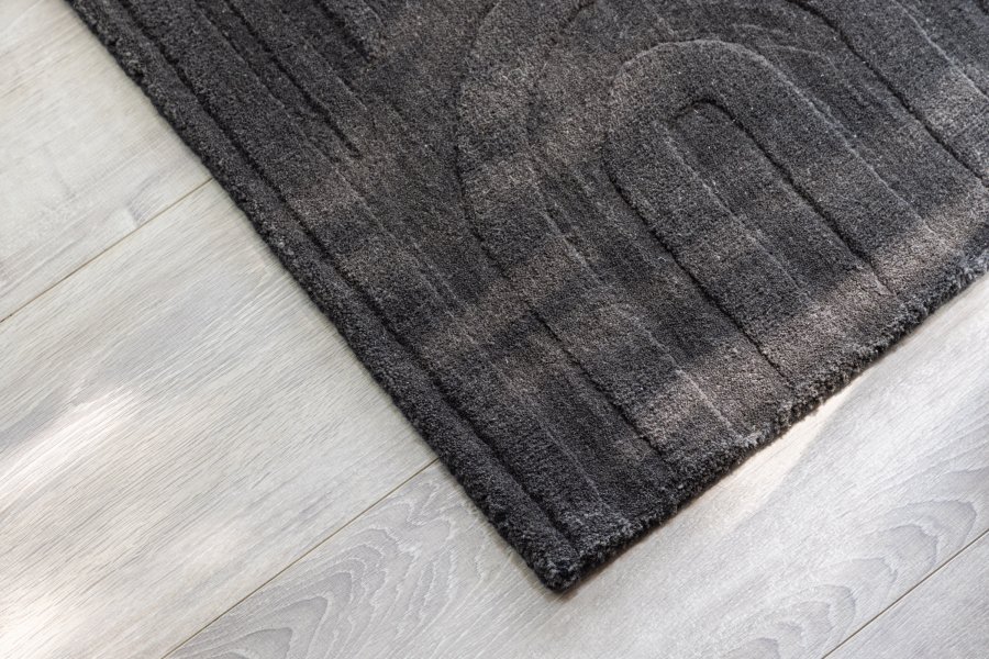 VENTURE DESIGN Nora bademtte, rektangulr - mrkegr uld (50x80)