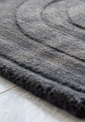 VENTURE DESIGN Nora bademtte, rektangulr - mrkegr uld (50x80)