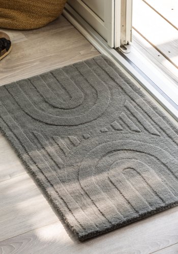 VENTURE DESIGN Nora bademtte, rektangulr - slv uld (50x80)