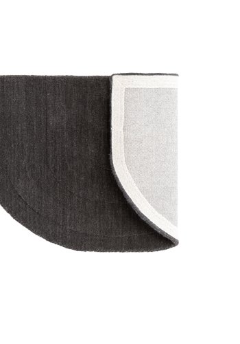 VENTURE DESIGN Nora drmtte, halvmne - gr uld (50x80)