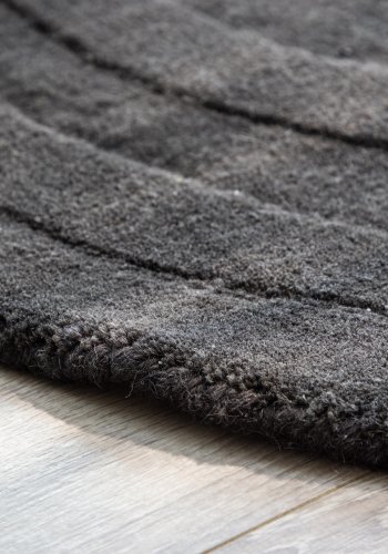 VENTURE DESIGN Nora drmtte, halvmne - gr uld (50x80)