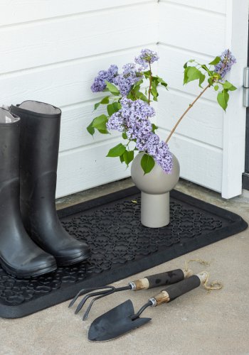 VENTURE DESIGN Gunnar skomtte, rektangulr - sort gummi (45x75)