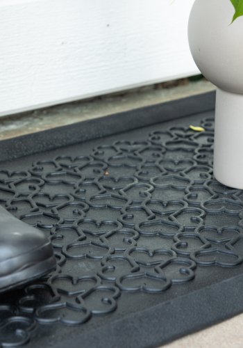 VENTURE DESIGN Gunnar skomtte, rektangulr - sort gummi (45x75)