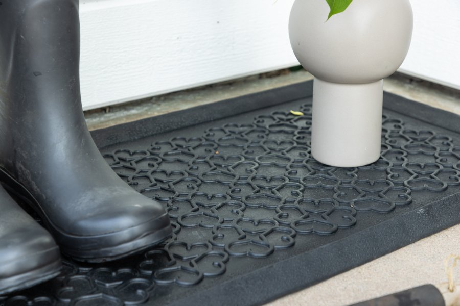 VENTURE DESIGN Gunnar skomtte, rektangulr - sort gummi (45x75)