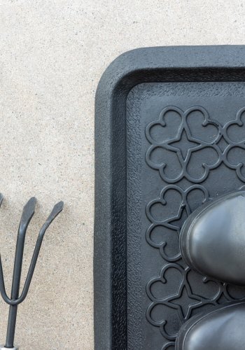 VENTURE DESIGN Gunnar skomtte, rektangulr - sort gummi (45x75)