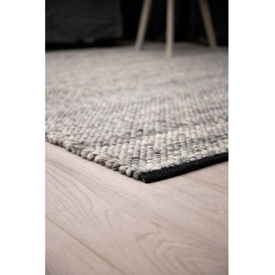 VENTURE DESIGN Ganga gulvtppe - gr uld og bomuld (170x240)