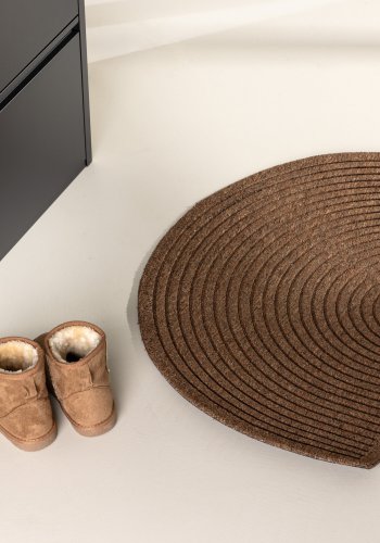 VENTURE DESIGN Teodor drmtte, rektangulr - natur/sort gummi/polypropylen (60x90)