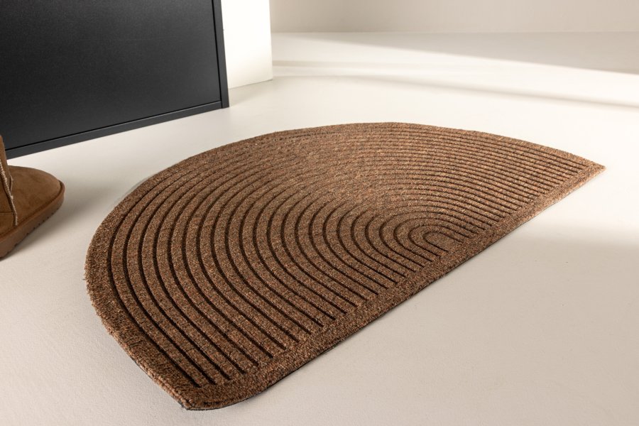 VENTURE DESIGN Teodor drmtte, rektangulr - natur/sort gummi/polypropylen (60x90)