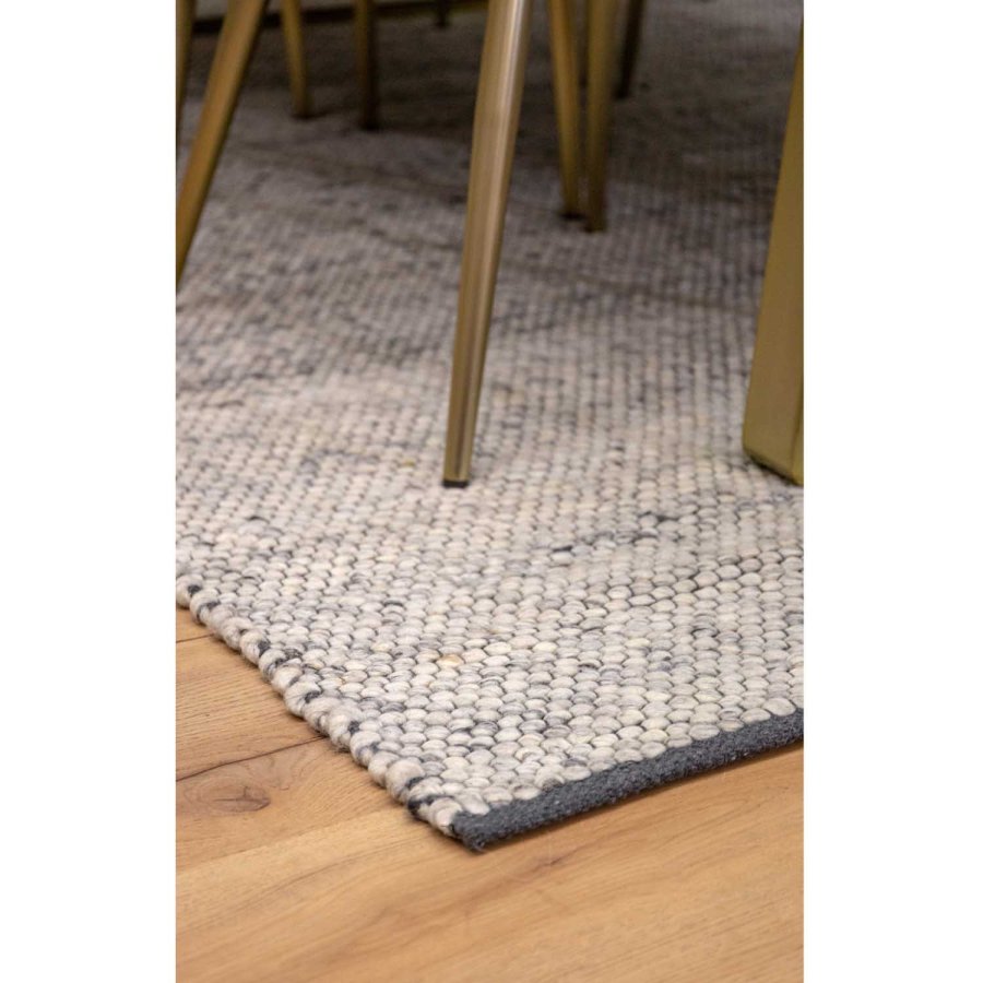 VENTURE DESIGN Ganga gulvtppe - slv uld og bomuld (250x350)