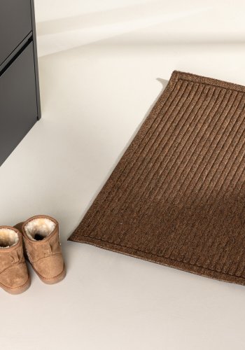 VENTURE DESIGN Bosse drmtte, rektangulr - natur/sort gummi/polypropylen (60x90)