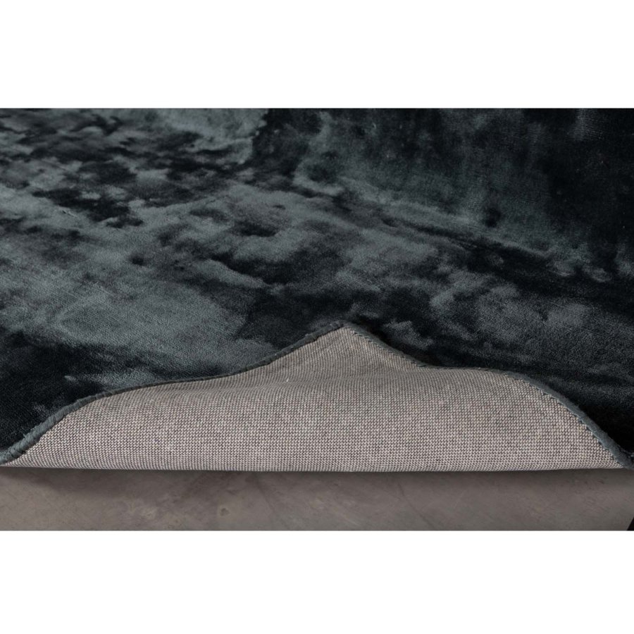 VENTURE DESIGN Indra gulvtppe - grafitgr viskose og bomuld (170x240)