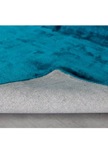 VENTURE DESIGN Indra gulvtppe - turkis viskose og bomuld (170x240)