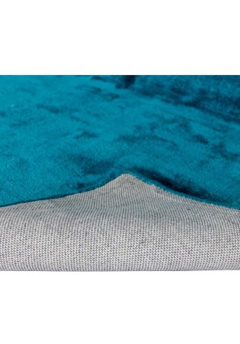 VENTURE DESIGN Indra gulvtppe - turkis viskose og bomuld (170x240)