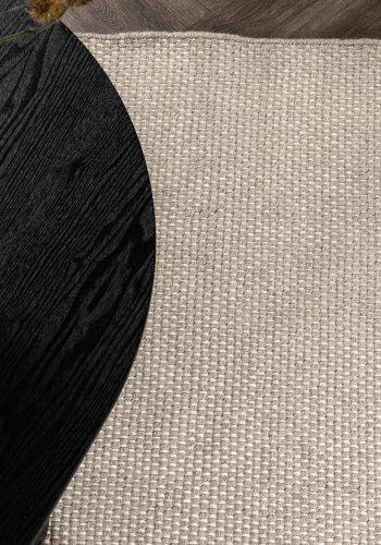 VENTURE DESIGN Vilma gulvtppe, rektangulr - beige uld og bomuld (290x200)