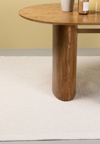 VENTURE DESIGN Vilma gulvtppe, rektangulr - offwhite uld og bomuld (290x200)