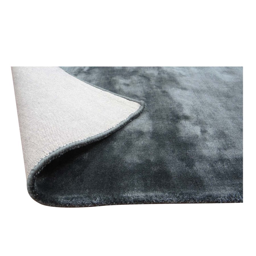 VENTURE DESIGN Indra gulvtppe - grafitgr viskose og bomuld (200x300)