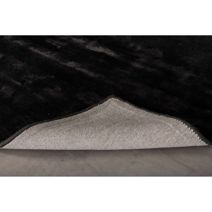 VENTURE DESIGN Indra gulvtppe - mrkegr viskose og bumuld (200x300)