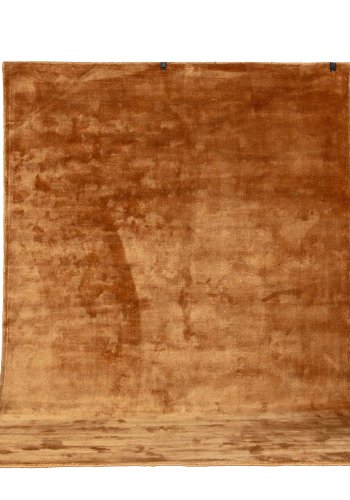 VENTURE DESIGN Indra gulvtppe - sennepsgul viskose og bomuld (200x300)