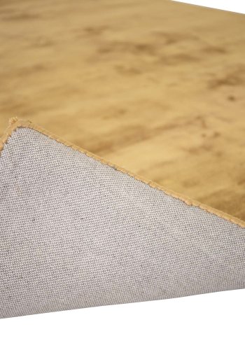 VENTURE DESIGN Indra gulvtppe - sennepsgul viskose og bomuld (200x300)