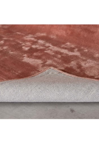 VENTURE DESIGN Indra gulvtppe - rosa viskose og bomuld (200x300)