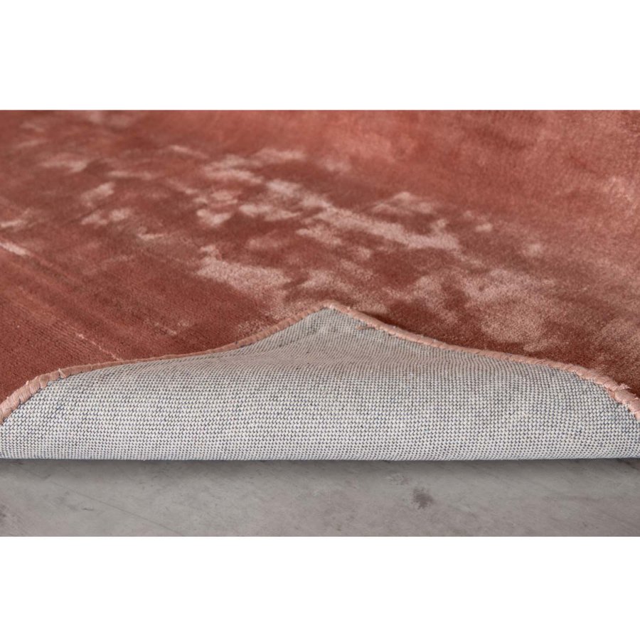 VENTURE DESIGN Indra gulvtppe - rosa viskose og bomuld (200x300)